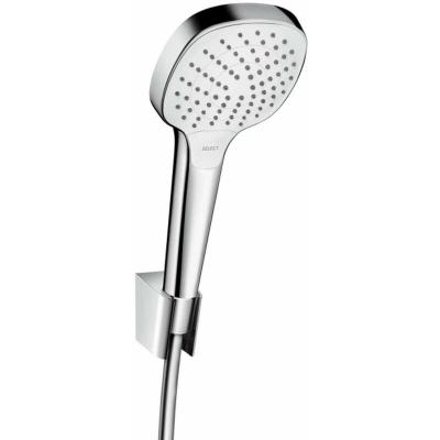 Kit de douche blanc et chrom&eacute; Vario Croma Select E Hansgrohe