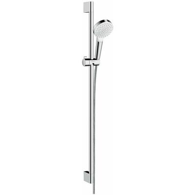De douche 1jet avec barre unica croma 90 cm blanc/chrom&eacute; crometta