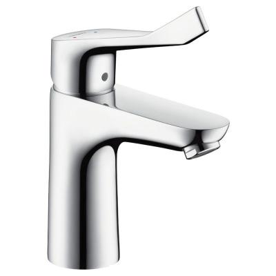Robinet mitigeur de lavabo avec poign&eacute;e extra-large et technologie EcoEficiente Focus 100 Hansgrohe