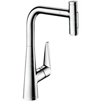 Cuisine douchette extractible talis select m51 300 2 jets sbox, chrom&eacute;