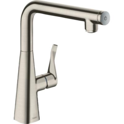 Hansgrohe - Mitigeur cuisine Metris Select M71 260 aspect acier inox