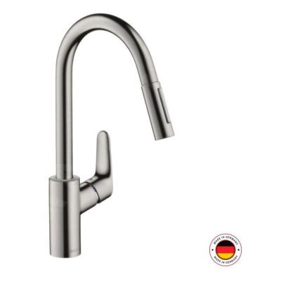 Cuisine focus m41 240 douchette extractible 2 jets, sbox, aspect acier inox