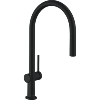 Mitigeur de cuisine 210, avec douchette extractible 1 jet, sBox noir mat Hansgrohe