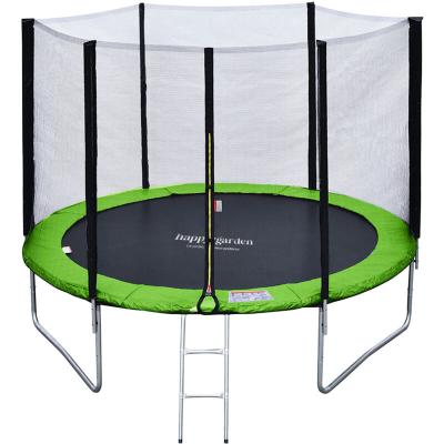 Pack Premium Trampoline &Oslash;305cm vert et bleu avec filet + &eacute;chelle + b&acirc;che + kit d'ancrage
