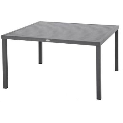 Hesperide Table fixe carr&eacute;e Piazza coloris noir graphite Hesp&eacute;ride