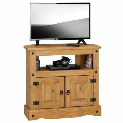 Idimex Meuble TV en pin SALSA style mexicain, 2 portes