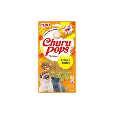 Inaba Churu Pops Chicken 14g Wet Cat Food 4 Units Multicolore