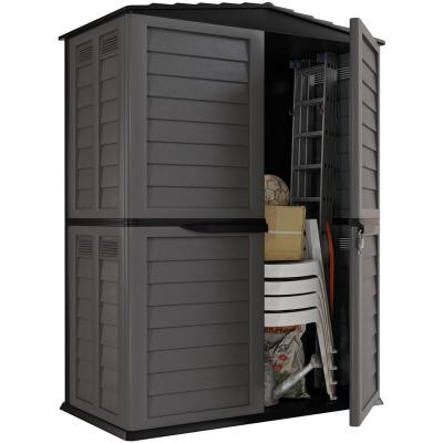 Intec - Abri de jardin Coffre de rangement Armoire d'ext&eacute;rieur Pr&eacute;mium 4 portes 151 x 83 x H200 cm