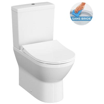 Integra Pack WC &agrave; poser sans bride avec abattant frein de chute et r&eacute;servoir, Blanc (9859-003-7202)