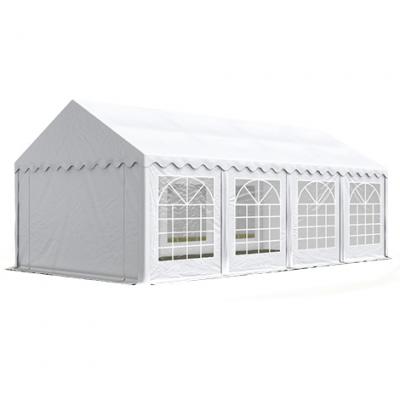 TOOLPORT Tente de r&eacute;ception 4x8m 500 g/m&sup2; blanc imperm&eacute;able barnum, chapiteau
