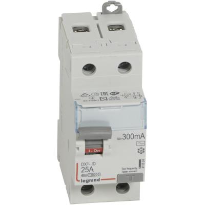 Interrupteur differentiel DX3-ID 2P 25A ac 300MA Legrand 411524