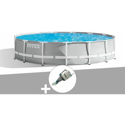 Kit piscine tubulaire Prism Frame ronde 4,57 x 1,07 m + Aspirateur