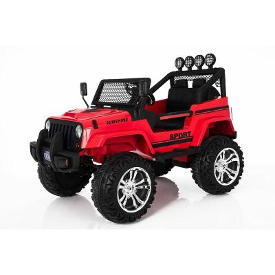 Voiture &eacute;lectrique enfant - JEEP Ghost - 12V - Rouge - Portes ouvrables