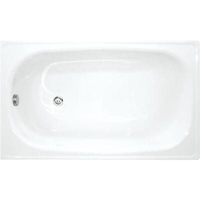 Riga Baignoire gain de place 120 x 70 cm en acier &eacute;maill&eacute;, Blanc (H2340200000001)