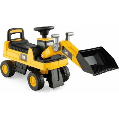 Jouet Bulldozer Porteur Enfants - COSTWAY - Godet R&eacute;glable - Klaxon - 25kg - 1-3 Ans