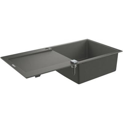 Grohe K500 Evier de Cuisine avec Egouttoir Quartz Gris Granite 1000 x 500 (31645AT0)