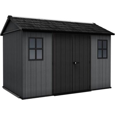 Abri de jardin Newton Plus Keter 1175 L350 x P230 x H246 cm 8,05 m&sup2; gris anthracite