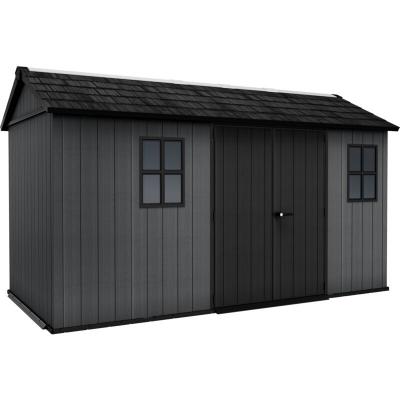 Abri de jardin NEWTON PLUS 1375 KETER L413 x P230 x H246 cm 9,5 m&sup2; coloris gris anthracite