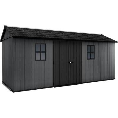 Abri de jardin NEWTON PLUS 1775 KETER L539 x P230 x H246 cm 12,39 m&sup2; coloris gris anthracite