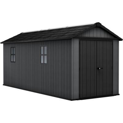 Abri de jardin NEWTON PLUS 7517 KETER L230 x P539 x H246 cm 12,39 m&sup2; coloris gris anthracite