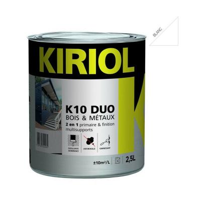 Peinture antirouille K10 Duo COMUS Satin Blanc 2.5L - A005365