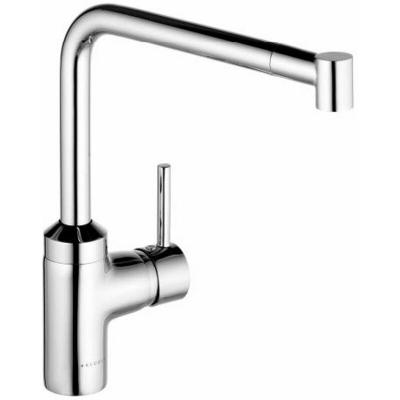 Kludi L-INE Mitigeur de cuisine pivotant, avec douchette extractible, 428210577,