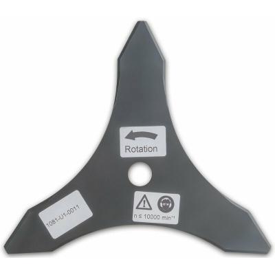 Lame de coupe pour d&eacute;broussailleuse 255 mm, 3 dents, TC &Oslash;&nbsp;20,0 mm, 3,0&nbsp;mm
