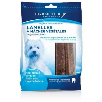 Lamelles &agrave; M&acirc;cher 224g Pour Chiots et Petits Chiens moins de10 kg