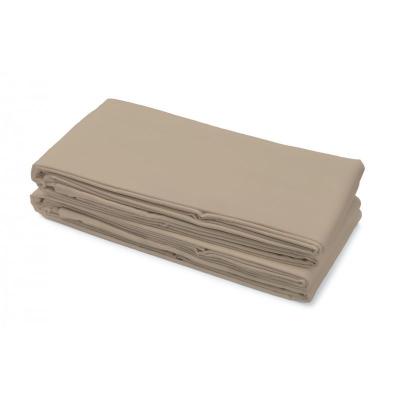 Draps de lit en coton beige 180x290