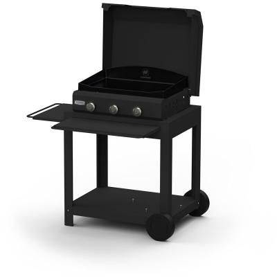 Plancha gaz LE MARQUIER Amalia 360 Black Edition+couvercle 