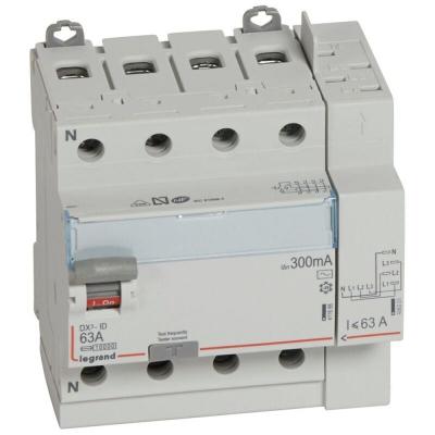 Interrupteur Diff&eacute;rentiel Legrand Dx3 63A 300Ma 4 Poles Type Ac - Vis / Auto