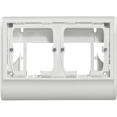 Cadre double pour appareillage Mosaic - pour plinthe 80x20mm