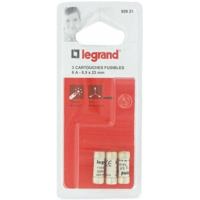 Lot de 3 fusibles c&eacute;ramique 6 A, 8.5 x 23 mm c&eacute;ramique