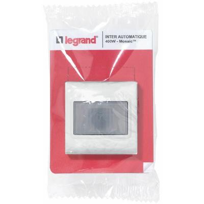 Interrupteur automatique sans neutre 2 modules mosaic - blanc
