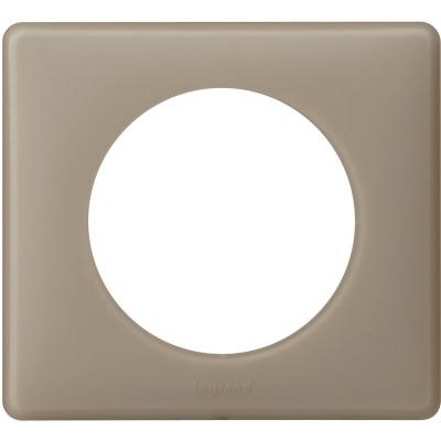 Legrand - Plaque de finition C&eacute;liane - Poudr&eacute; Gr&egrave;s - 1 poste
