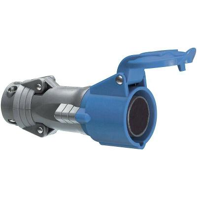 Prise droite femelle 32 Amp&egrave;res 2P+T IP44 bleu - Legrand Hypra 052782