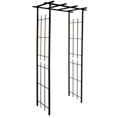 Lmoulin - Arche de jardin en fer vieilli tubes carr&eacute;s petit mod&egrave;le