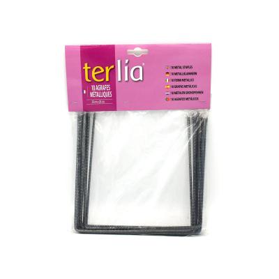 Pack de 10 agrafes en U pour fixation paillage - 20 x 20 cm