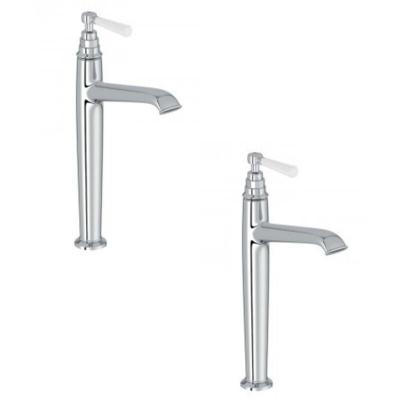 Lot de deux mitigeurs lavabo haut Cl&eacute;o 1889 Chrome - Jacob Delafon