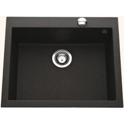 Vier granit noir mouchet&eacute; Luisina quadrille 1 bac 570x500 - noir