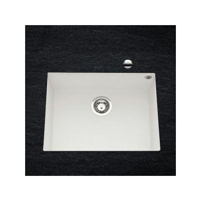 Vier sous plan granit blanc Luisina quadrille 1 bac 540x440 - blanc