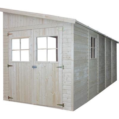 Abri de jardin en bois sans paroi lat&eacute;rale plus les planchers impr&eacute;gn&eacute;-10m2