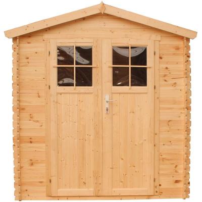TIMBELA- ABRI de jardin en bois  M343F- maison de jardin en Pin / &eacute;pic&eacute;a- 206x216 cm/3,53 m&sup2;