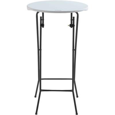 Rekkem Mange Debout Blanc Rond D60 x 110 cm Poly&eacute;thyl&egrave;ne 2 Places