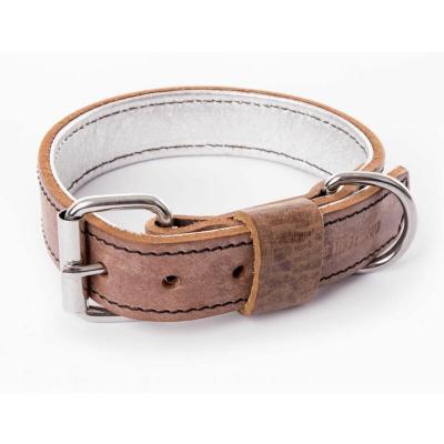 Collier Pour Chien En Cuir Martin Sellier Dakota 30/50 Cm Mixte Rose