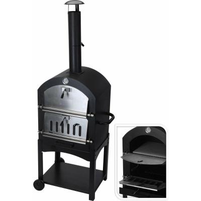 Barbecue Au Charbon Avec Four En Pierre 44,5x65x158cm