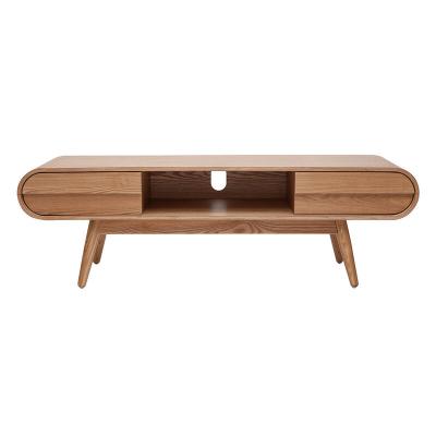 Miliboo Meuble TV scandinave en bois clair 2 tiroirs L150 cm BALTIK