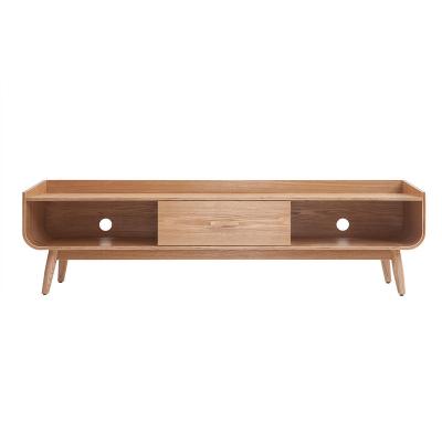 Miliboo - Meuble tv scandinave en bois clair L180 cm hallen - Fr&ecirc;ne
