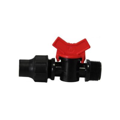 Ezfitt - Mini vanne Filet&eacute;e 3/4''- Raccord tube basse densit&eacute; 20mm