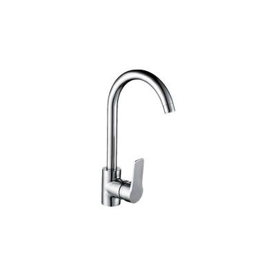 EDM Robinet de cuisine monocommande bec haut - Chrome - 15x24.8 cm